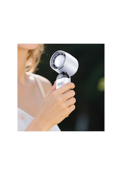 Şarjlı El Fanı 12000rpm 0-120 Hız Ayarı Masaüstü Vantilatör Mini Fan