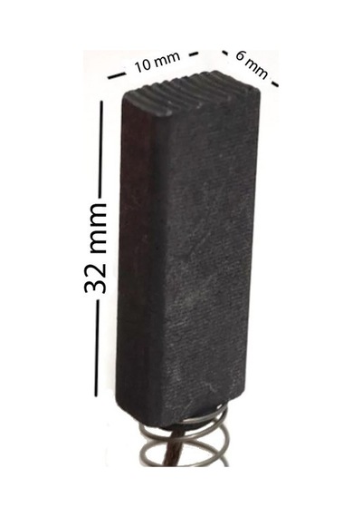 Altus Uyumlu Al 640 M, Al 640 S, Al 658, Beko Bks 1205, Bks 1207 Py,bks 1235 Süpürge Motoru Kömürü 32x9x6mm