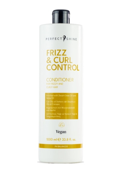 Perfect Shine Frizz&curl Kıvırcık Dalgalı Saçlar İçin Kenevir Ve Çöl Hurması Yağı Özü Yatıştırıcı Saç Kremi 1000ml