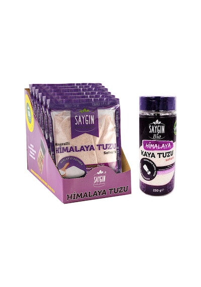 Saygın Himalaya Tuzu 6 x 500 G + Kaya Tuzu Sofralık 250 G