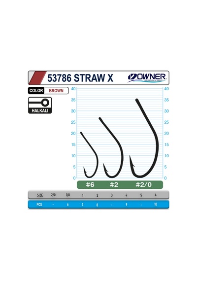 Owner 53768 Straw X Brown İğne 2-0