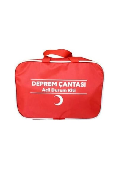 Deprem. İlk Yardım Seti ve Çantası