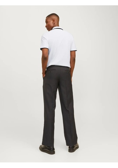 Jack & Jones Jjepaulos Polo Ss Noos Erkek T-shirt 12136668 Beyaz Siyah