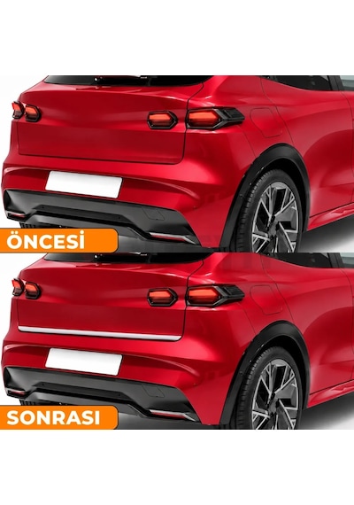 S-dizayn Renault Clio 6 Krom Bagaj Alt Çıtası Mat Krom 2025 Üzeri A+ Kalite