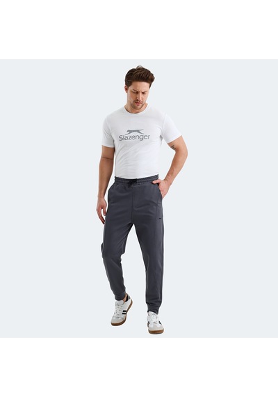 Slazenger NACIO Erkek Cepli Dar Paça Antrasit Eşofman Altı