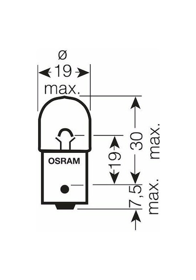 12v 67 R5w Stop Ampulü 10 Adet Osram 5007 10x