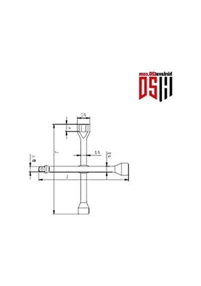 Krom 1/2 Adaptörlü Istavroz Bijon Anahtar - 17 X 19/22