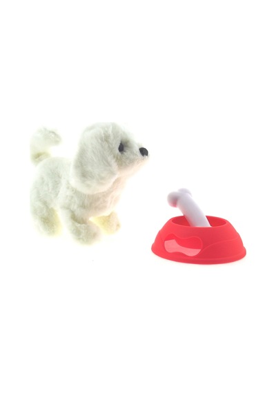 Sesli Ve Hareketli Beyaz Yavru Köpek