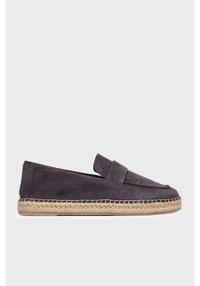 Süet Logo Detaylı Espadril Hm0hm02072ge7 Erkek Espadril Hm0hm02072 Ge7 Kahve
