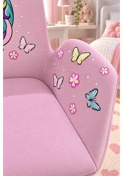 Unicorn Kids Çalışma Koltuğu Pembe