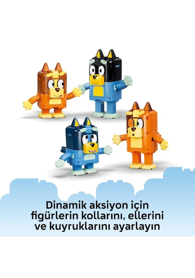 LEGO® Bluey Parçalarla İnşa Edilen Bluey Ailesi 11217 - 5 Yaş ve Üzeri için Karakterler İçeren Oyuncak Yapım Seti (466 Parça)
