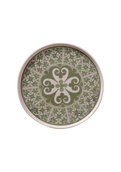 Timeless Green Stackable Servis Tabağı 27 Cm 4 Adet 21975 Çok Renkli