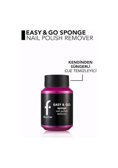 Flormar Easy & Go Kendinden Süngerli Pratik Oje Temizleyici 75 ML