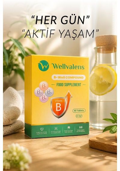 B Well Compound B1 B2 B3 B6 Vitaminleri İçeren 90 Tablet