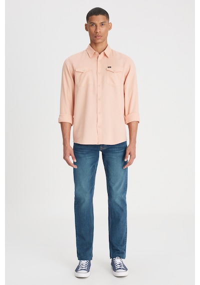 Lee Regular Fit Normal Kesim Pamuk Açık Pembe Gömlek L241262590 Açık Pembe