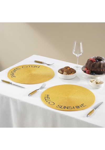 Karaca Home Sunshine Amerikan Servisi 2'li Set Sarı