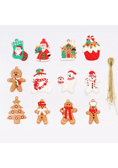 Gingerbread Man Toodent Süsler Noel Partisi Dekorasyonları İçin Solma Ve İyi Esneklik Yok E