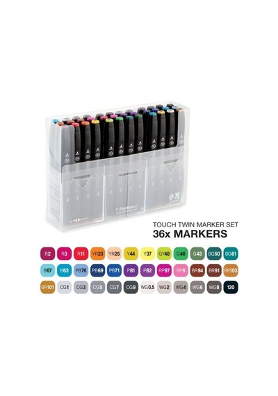 Touch Twin Marker Kalem 36Lı Set