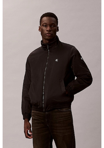Calvin Klein Uzun Kollu Dolgulu Harrington Erkek Siyah Ceket Lv04rc516g-ub1 Siyah