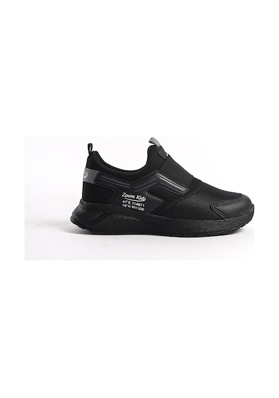 Daxtors Pinko Çocuk Unisex Garantili Günlük Ortopedik Unisex Sneaker Spor Ayakkabı Siyah-füme