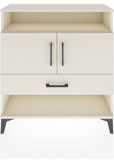 Arges Şifonyer 3 Raflı Tek Çekmeceli 2 Kapaklı 88x30x96 Aytaşı-aytaşı Aytası