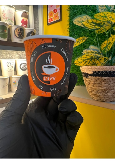 Espresso-türk Kahvesi-americano Tek Kullanımlık 4 Oz 400 Adet Karton Bardak