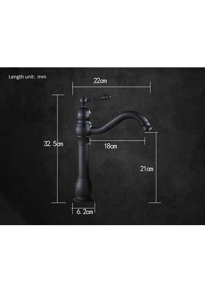 Wanfan Çanak Lavabo Uyumlu Banyo Lavabo Bataryası Siyah