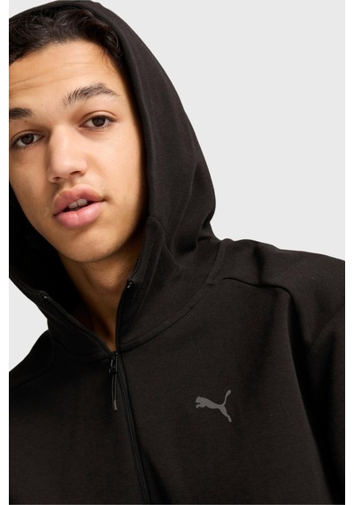 Puma 68162001 Rad/cal Hooded Half-zip Erkek Sweatshirt Siyah