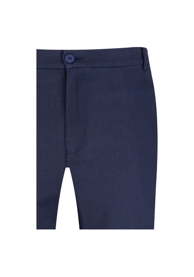 Hatemoğlu Lacivert Regular Fit Yandan Cepli 100% Pamuk Jogger Pantolon