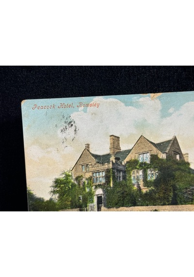 Asırlık İngiltere Peacock Hotel Rowsley In Derbyshire - Near Sheffield Uk Vintage Kartpostal  Teşhir Ürün