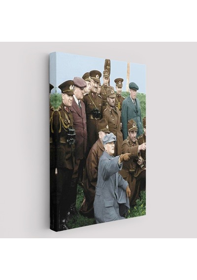 Atatürk Arkadaşları İle Cephede Dekoratif Duvar Tablosu-6211