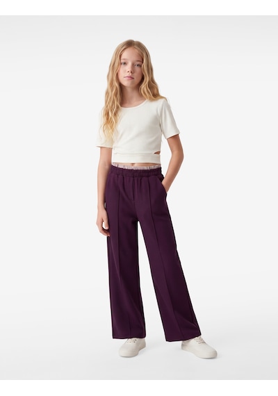 Koton Beli Lastikli Cepli Viskon Karışımlı Geniş Paça Pantolon Mürdüm 7wkg40007aw Mor Koton Beli Lastikli Cepli Viskon Karışımlı Geniş Paça Pantolon Mürdüm 7wkg40007aw Mor