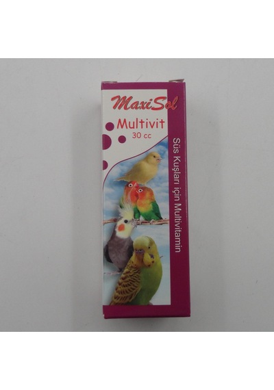 MAXİSOL Süs Kuşları İçin Multivitamin 30 cc