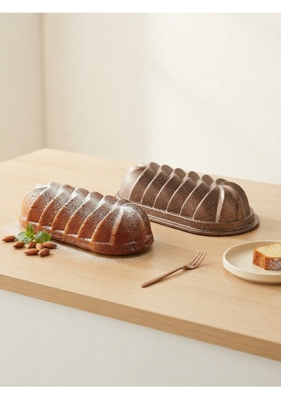 Safir Döküm Yapışmaz Granit Kaplama Baton Kek Kalıbı Rose 32 Cm