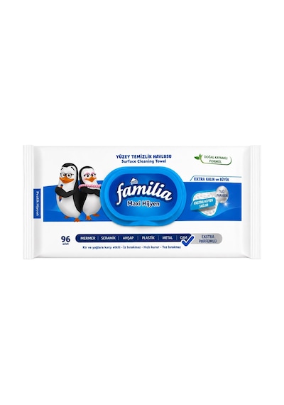 Familia Yüzey Temizlik Havlusu Maxi Hijyen 2 Li Set 192 Yaprak Beyaz