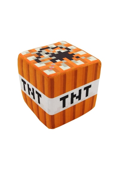 Minecraft TNT Küp Yastık Dekoratif Minder Peluş Oyuncak 30 CM