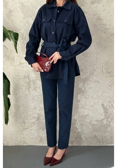 Lacivert Gabardin Takım
