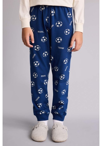 Defacto Regular Fıt 2li Pijama Takımı Erkek Çocuk G9973a826sper98 Ekru-er98