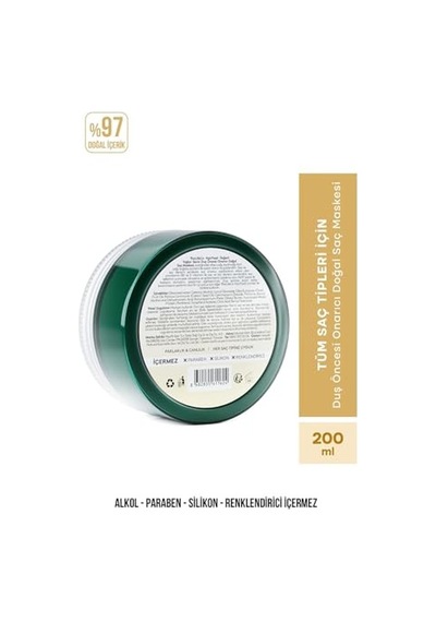 Hairfood Değerli Yağlar Serisi Duş Öncesi Onarıcı Doğal Saç Maskesi 200 Ml