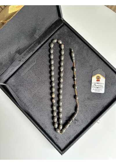 Koryan Mermer Tesbih Halkalı İmame Yusuf Erden Usta İşçilikli Erkek Sertifikalı Özel İsim Ks1764