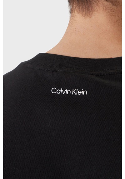 Calvin Klein Erkek T Shirt Lv04rf822g Ub1 Siyah Siyah