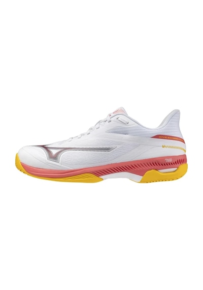 Mizuno Wave Exceed Court Ac Erkek Tenis Ayakkabısı Beyaz / Pembe Çok Renkli