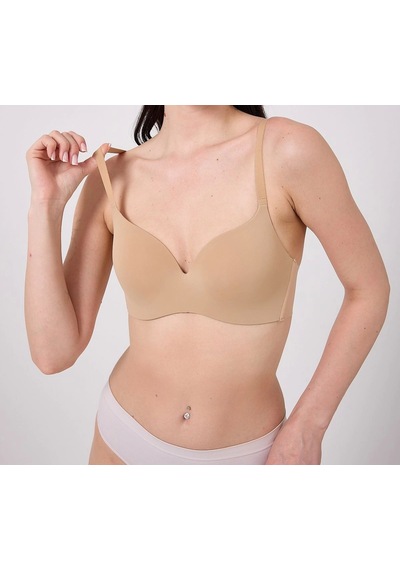 Moon Wear Freshness Msf02 Geniş Sırt Kuşaklı Lazer Kesim Sütyen Ten