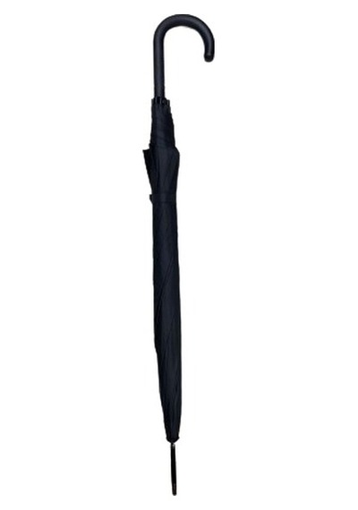 Eleven Markets Renkli Baston Şemsiye Fiber Otomatik Baston Kadın Şemsiye Siyah
