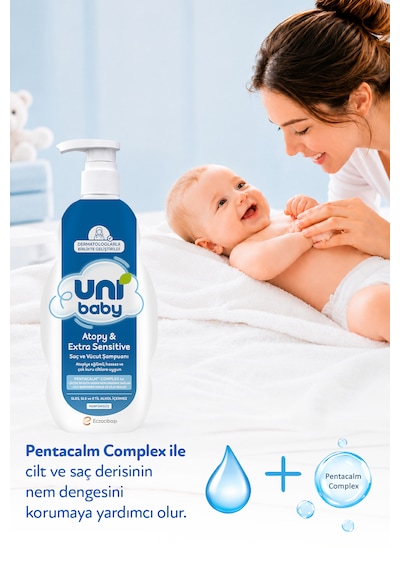 Uni Baby Atopy & Extra Sensitive Atopik Ciltlere Özel Saç ve Vücut Şampuanı 500 Ml