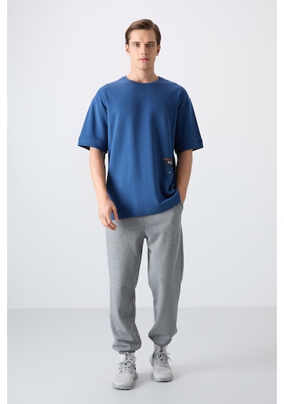 Tommy Life Tommy Lıfe Parlament Pamuklu Kalın Yumuşak Dokulu Oversize Fit Baskılı Erkek T-shirt - 88322 001