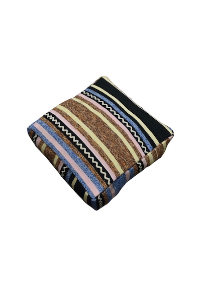 Zehra Abla Halı Yeni El Dokuma Dekoratif Puf Köşe Minderi Kırlent Kılıfı Kilim 6224