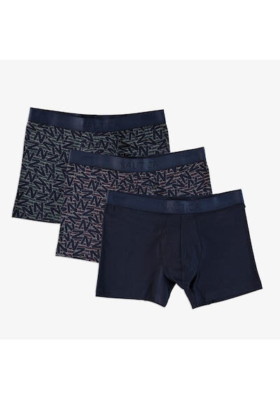 Nautica 3'lü Erkek Lacivert Boxer