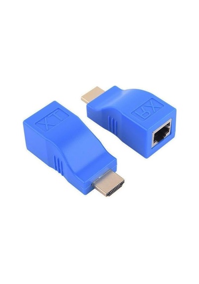7149 Hdmi Rj45 Cat5 6 Extender 30 Metre Mesafe Uzatıcı Uzatma Aparatı Adaptör