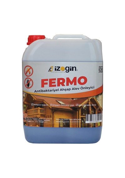 İzogin Fermo Ahşap Alev Önleyici Ve A.ntibakteriyel Koruyucu 5 Kg